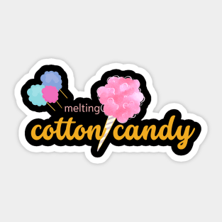 Melting Cotton Candy Sticker